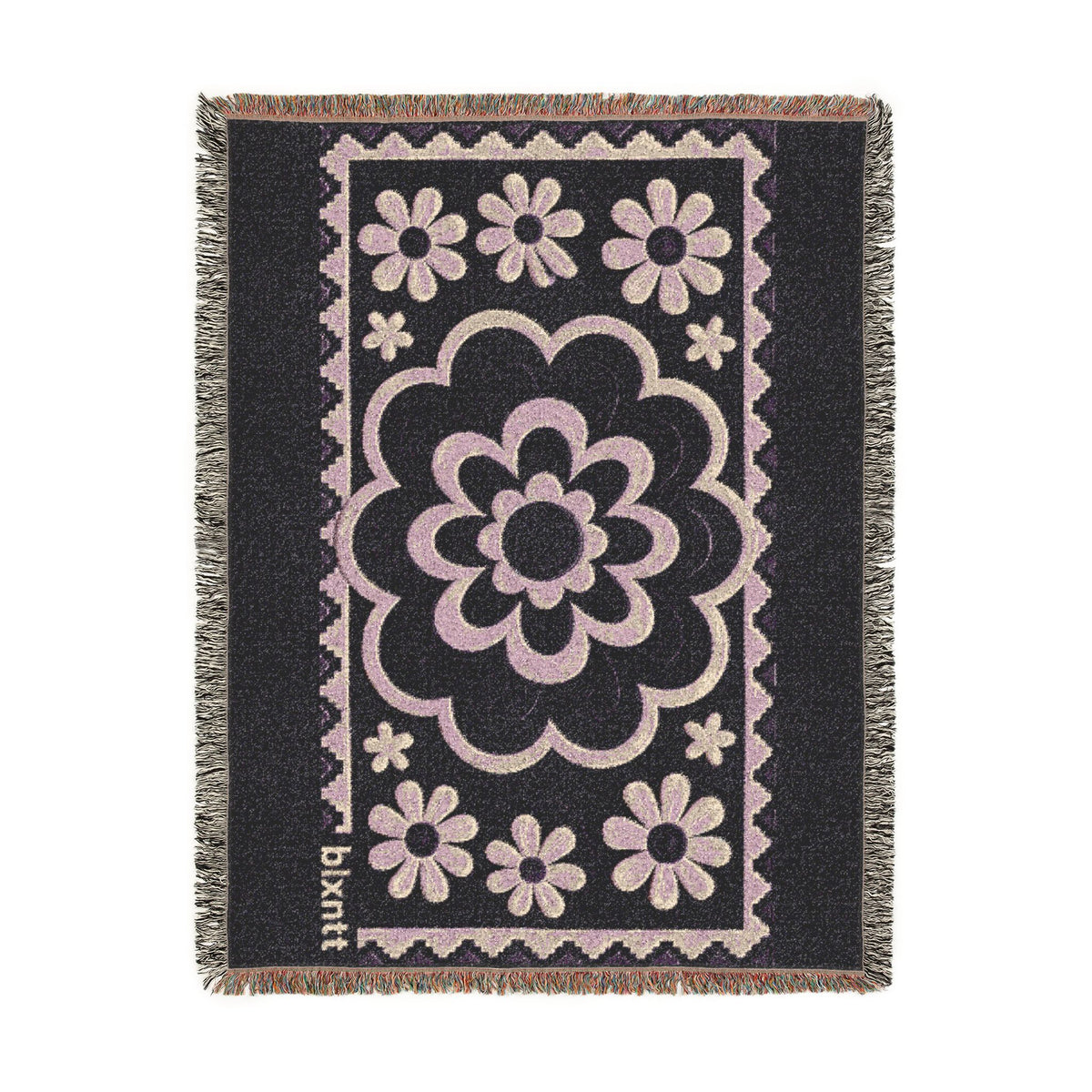 BLXNTT Purple Hippie Woven Blanket #1