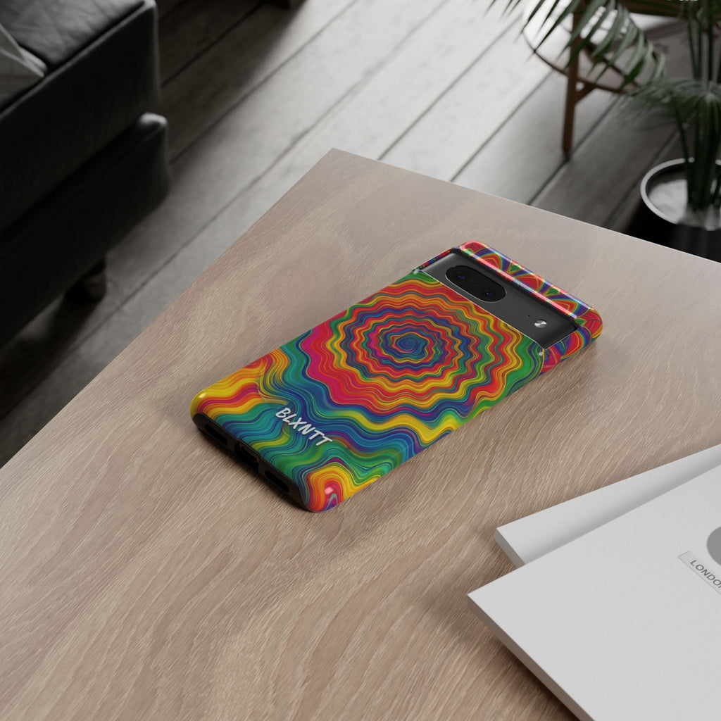 Hypnotic Rainbow Ripple Phone Case