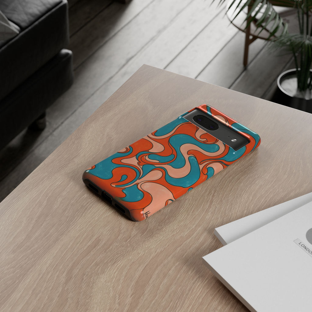 Fillmore Flow - Blood Orange & Teal Phone Case