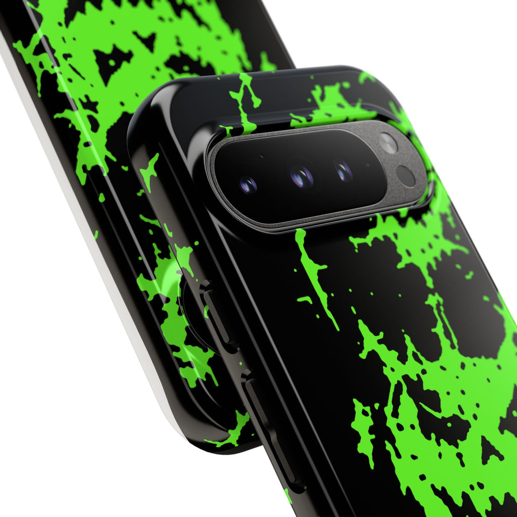 Green Spiderweb Pumpkin Phone Case