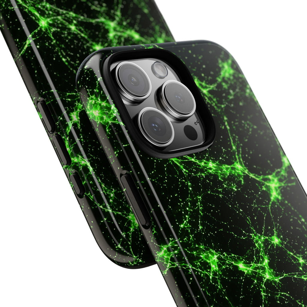 Neon Mycelium - Toxic Lime Phone Case