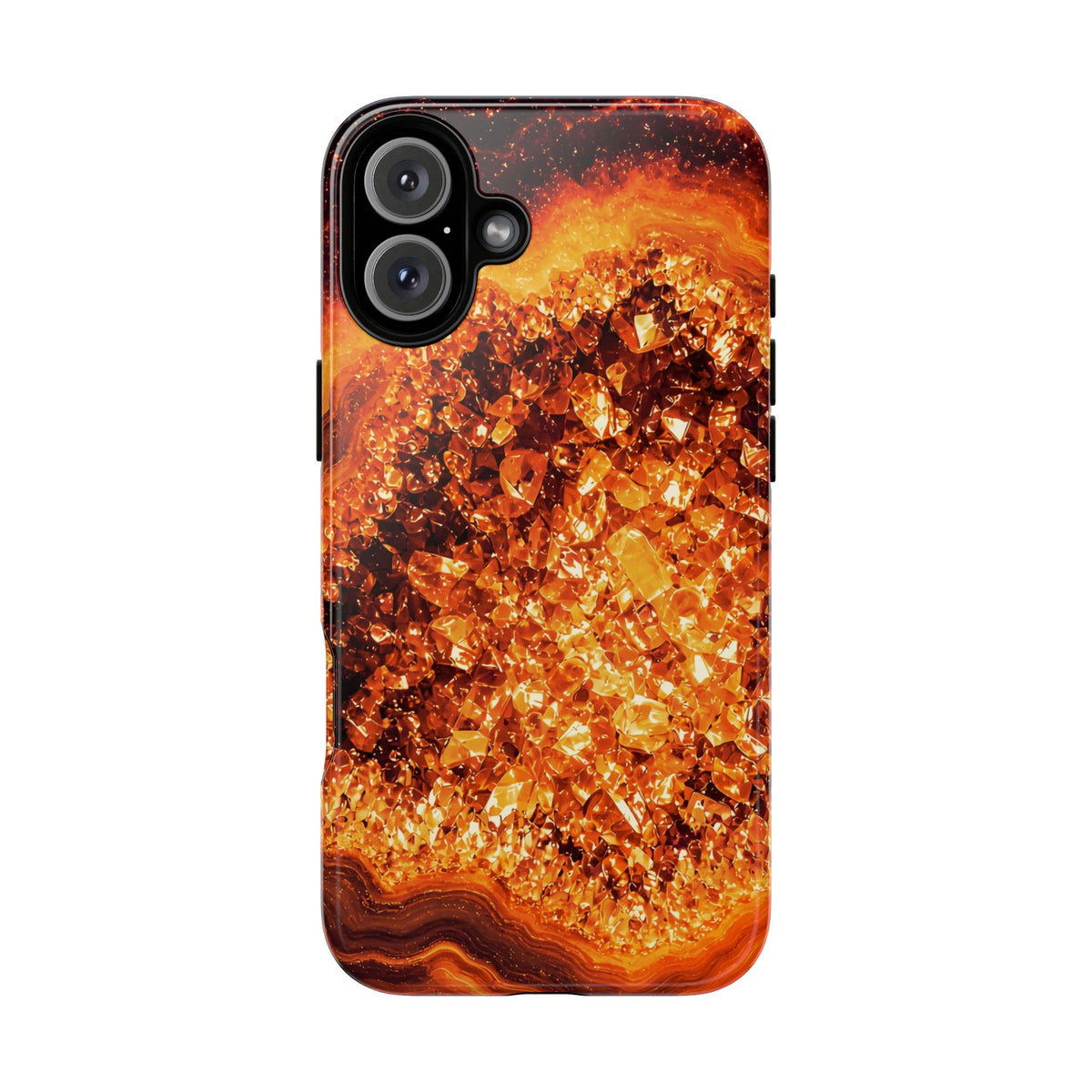 Geode Core - Molten Lava Phone Case