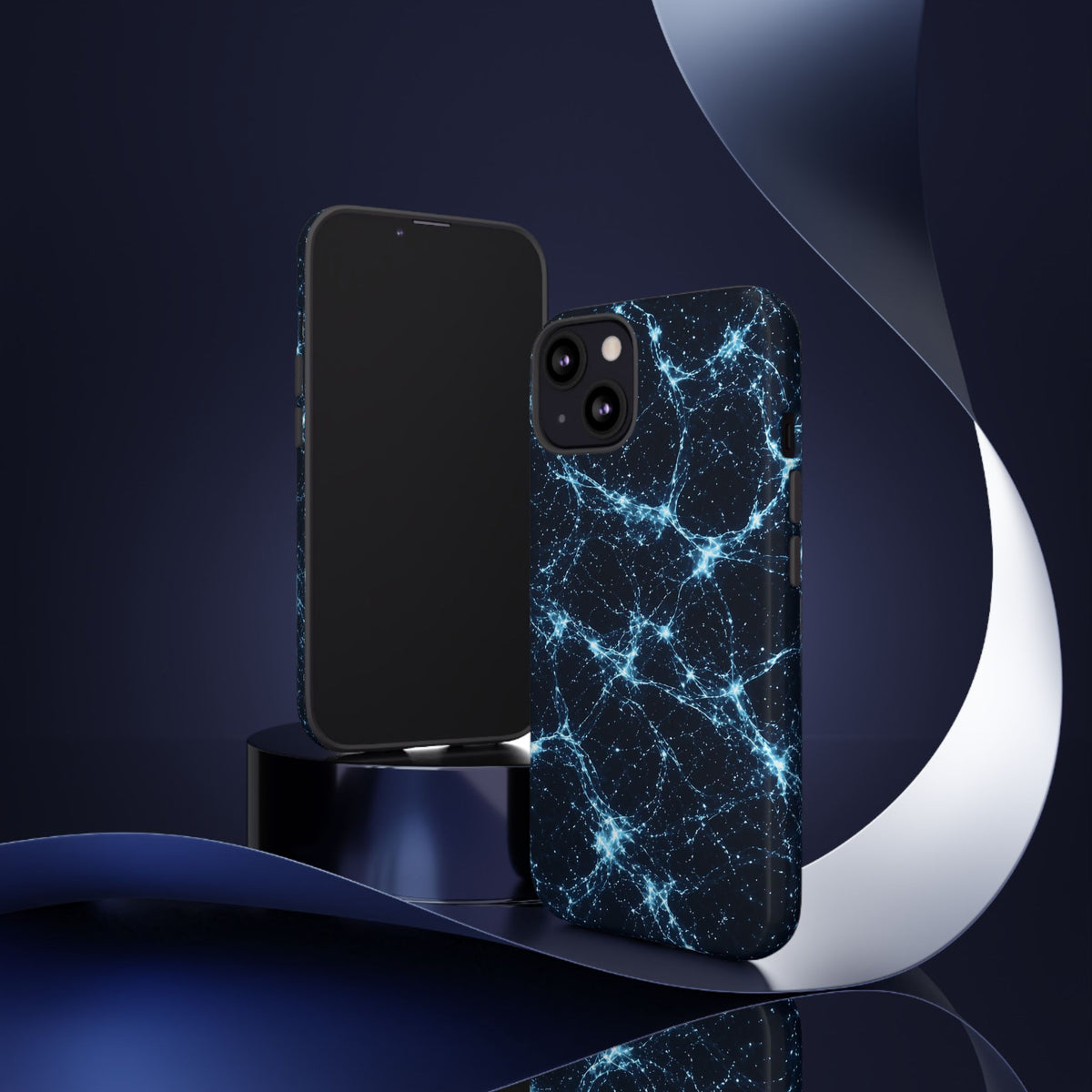 Neon Mycelium - Ice Crystal Phone Case