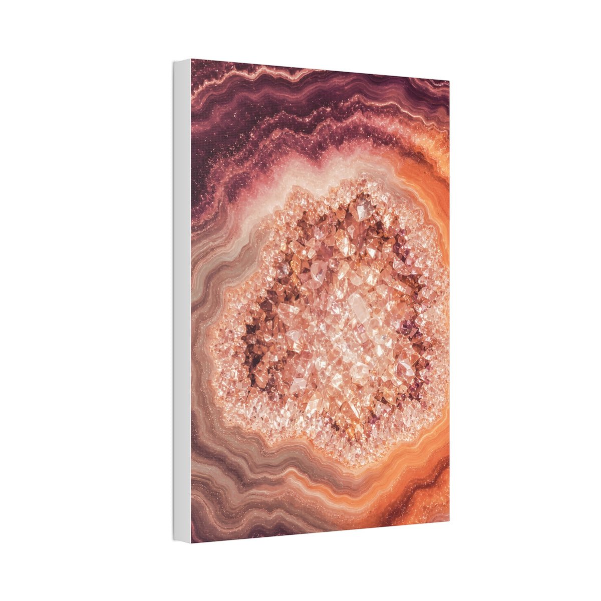 Geode Core - Peach Sorbet Glossy Canvas