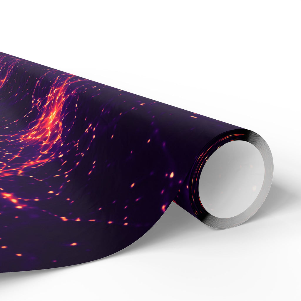 Neon Mycelium - Sunset Synapse Wrapping Paper