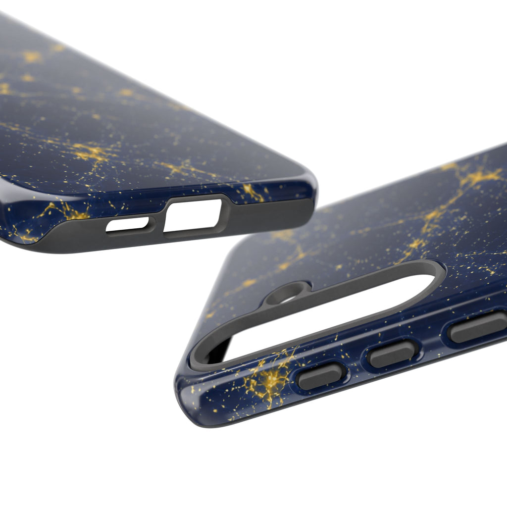Neon Mycelium - Mustard Navy Phone Case