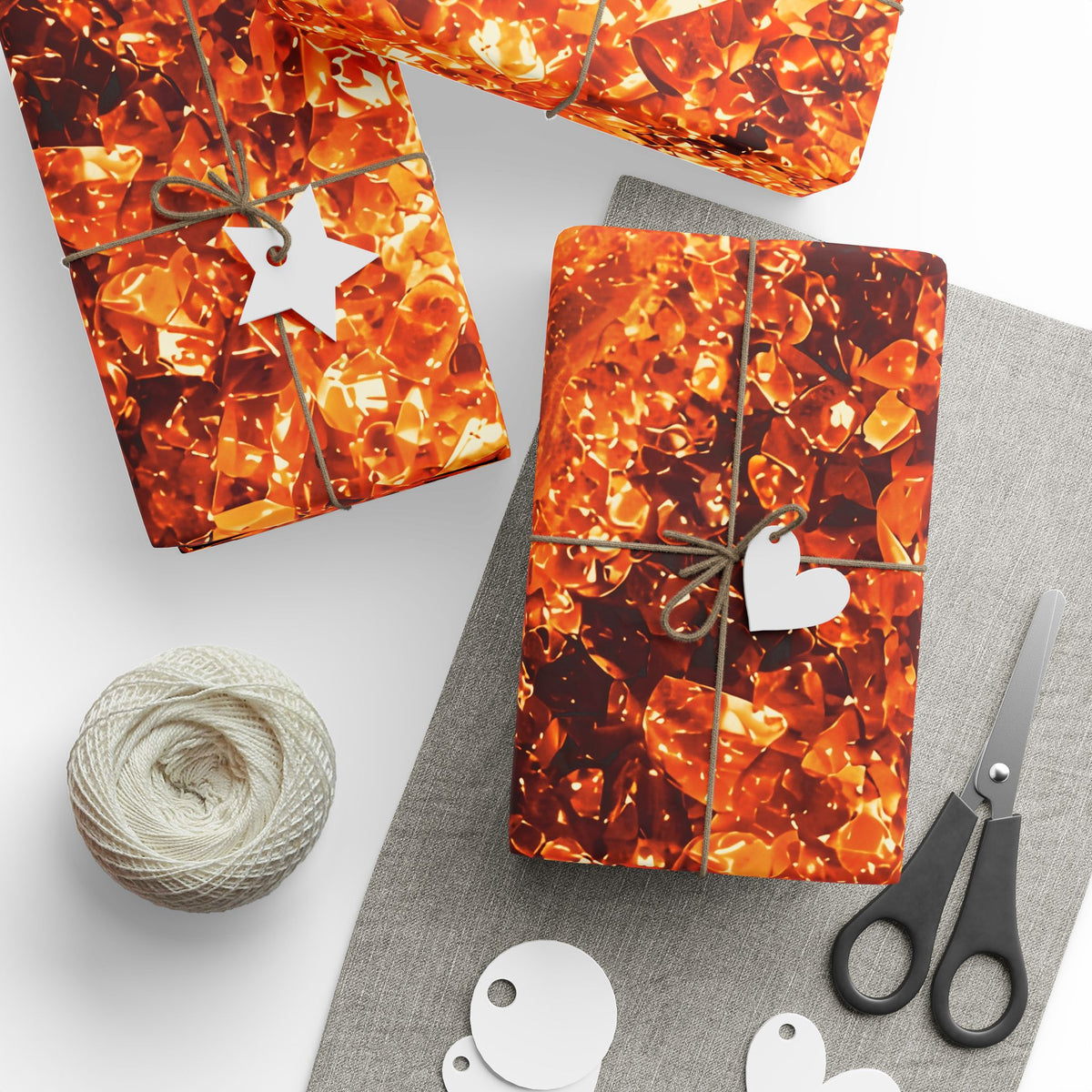 Geode Core - Molten Lava Wrapping Paper