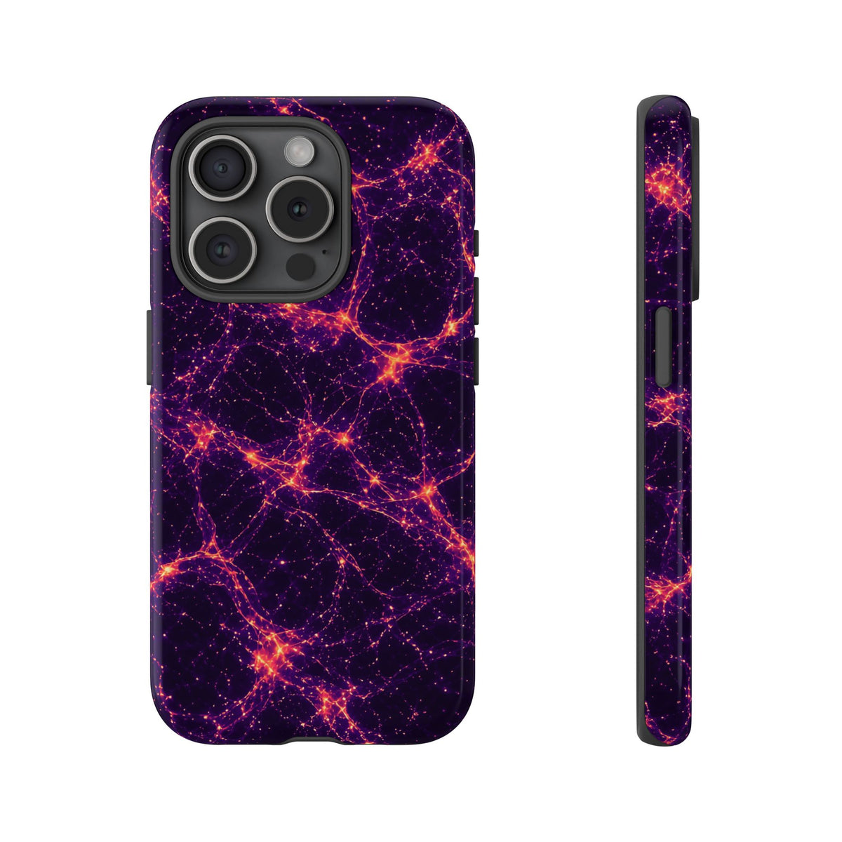 Neon Mycelium - Sunset Synapse Phone Case