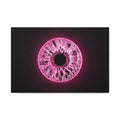 BLXNTT Iris – Lace Web Neon Pink Glossy Canvas