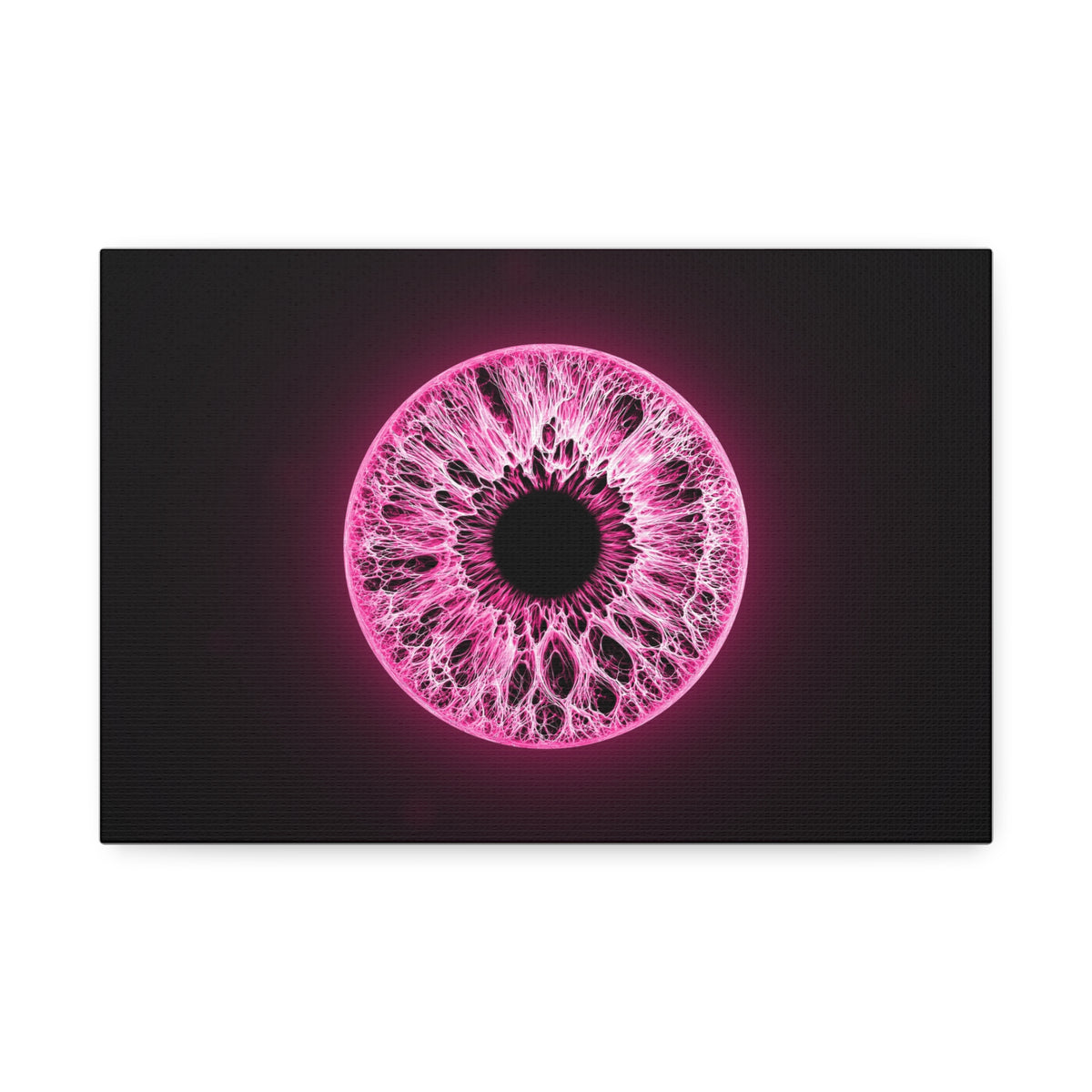 BLXNTT Iris – Lace Web Neon Pink Glossy Canvas