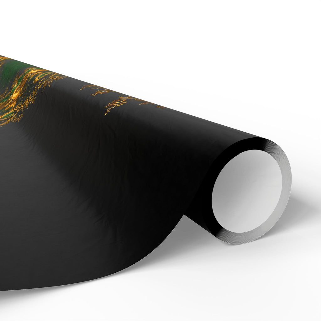 Copper Infinity - Emerald & Gold Wrapping Paper