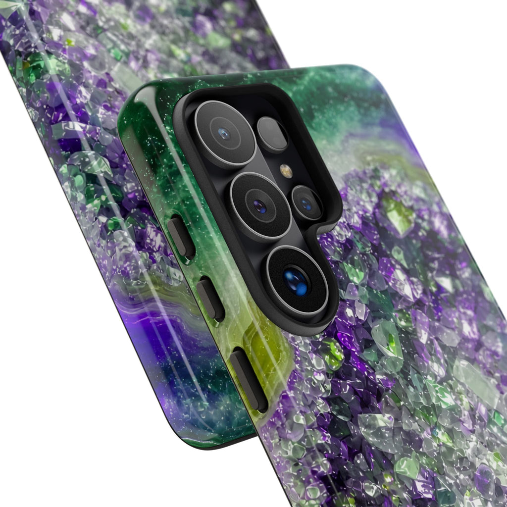 Geode Core - Ruby Emerald Phone Case