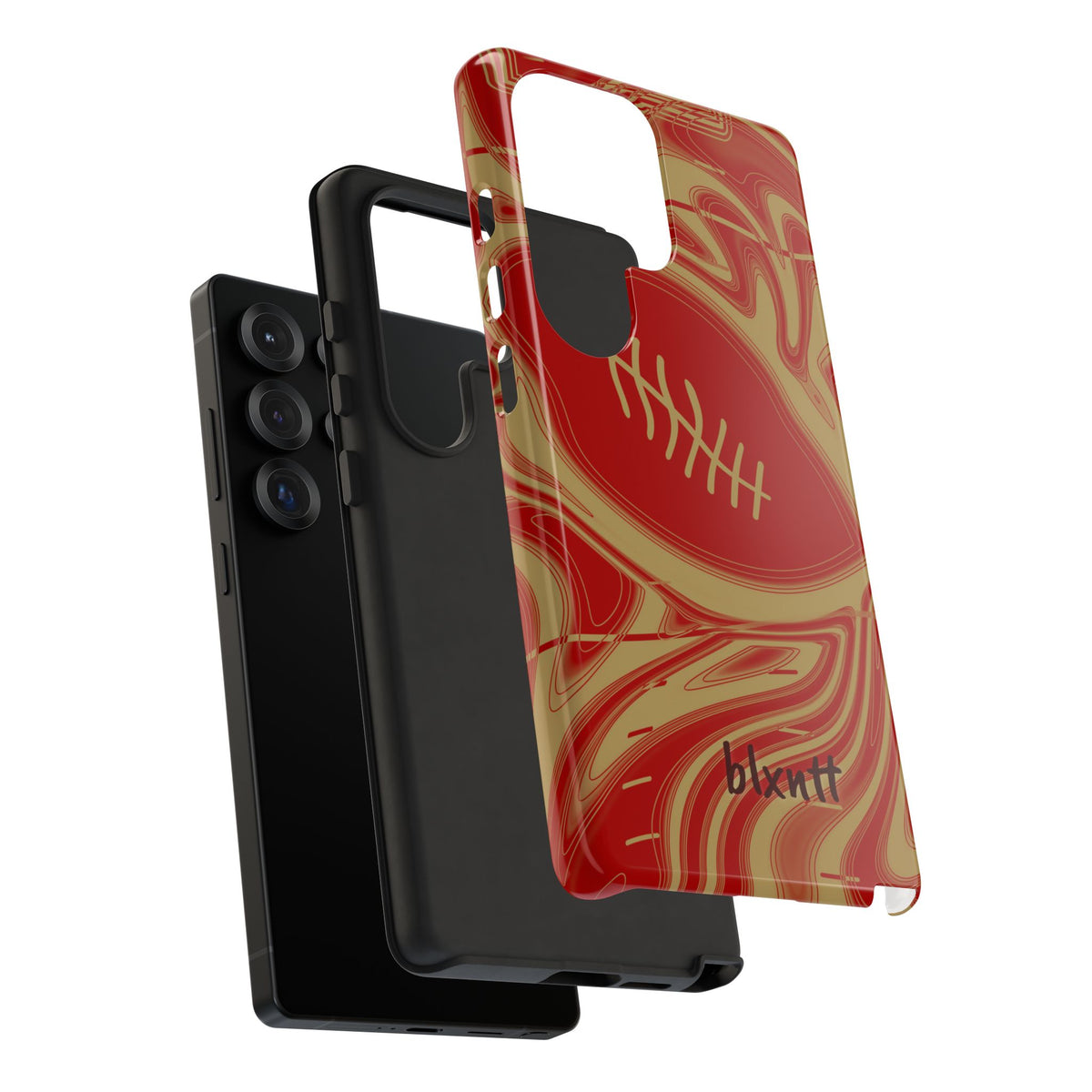 Scarlet & Gold Trippy Football Phone Case