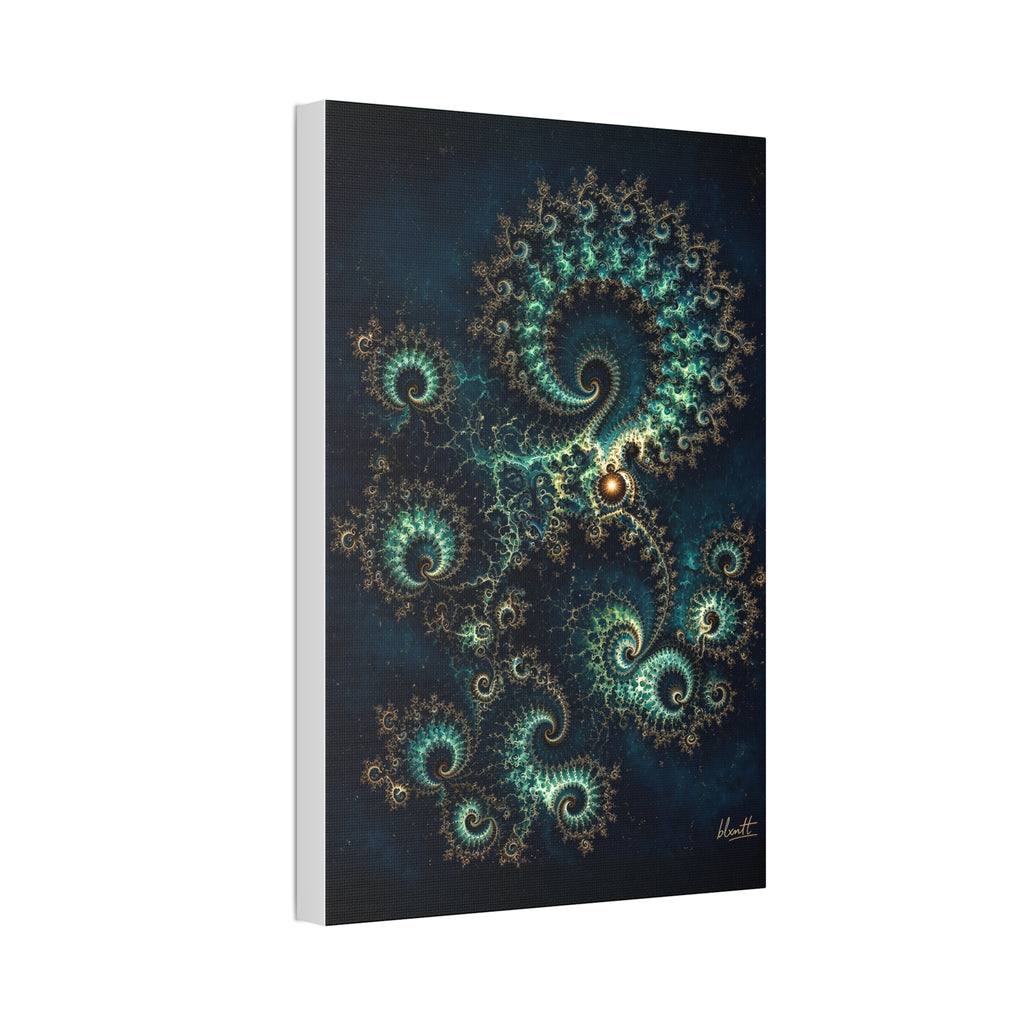 Copper Infinity - Peacock Glossy Canvas