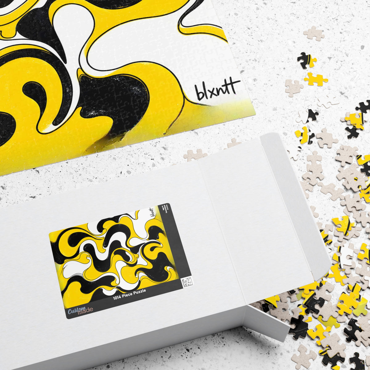 Fillmore Flow - Hazard Yellow Jigsaw Puzzle