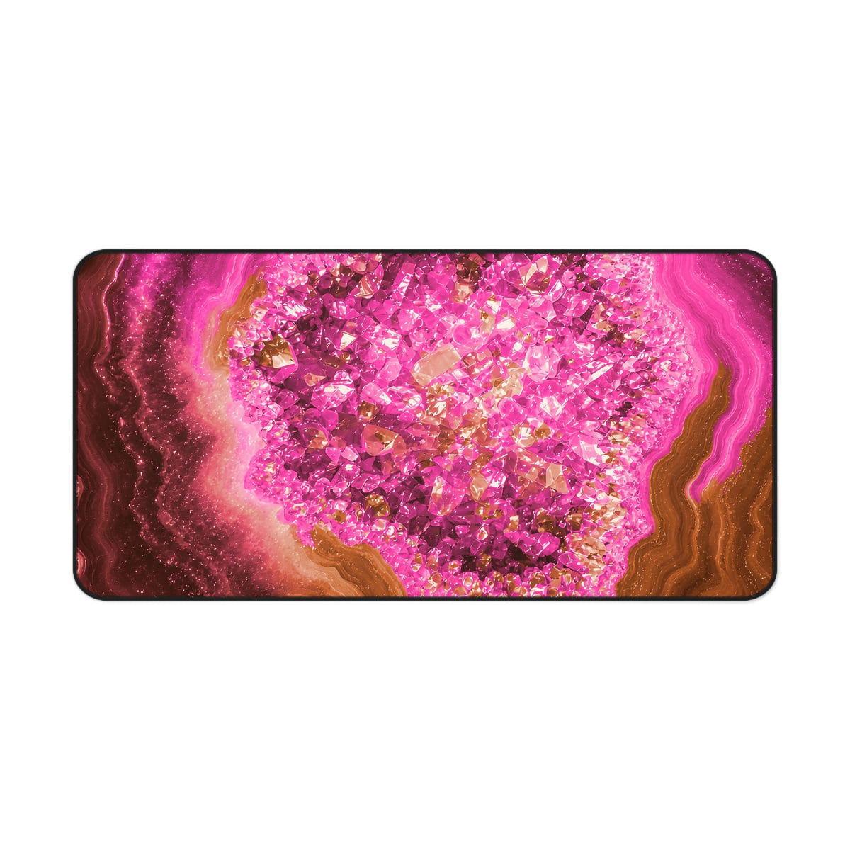 Geode Core - Terracotta Neon Desk Mat