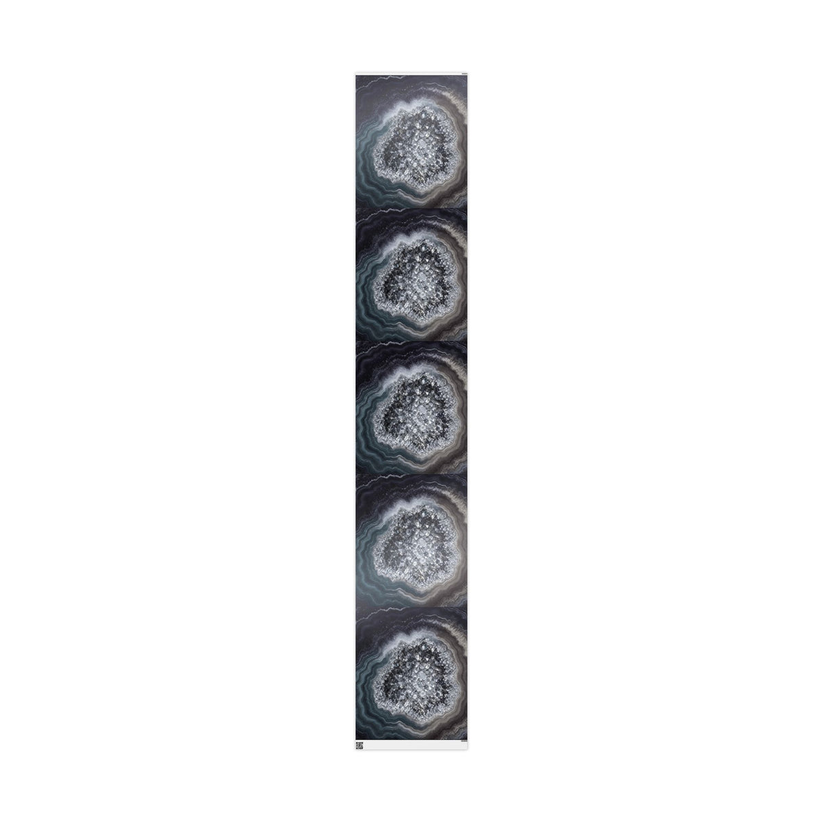Geode Core - Silver Smoke Wrapping Paper