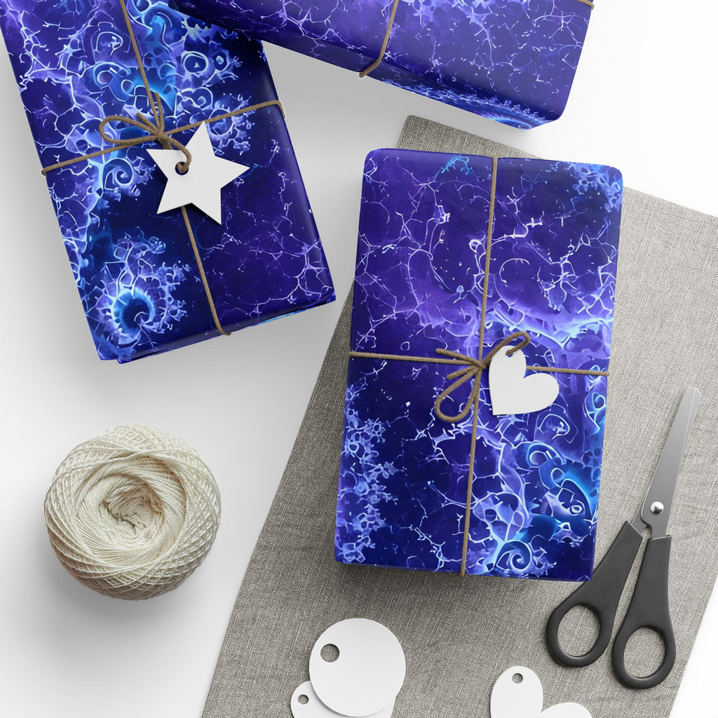 Copper Infinity - Bioluminescent Jellyfish Wrapping Paper