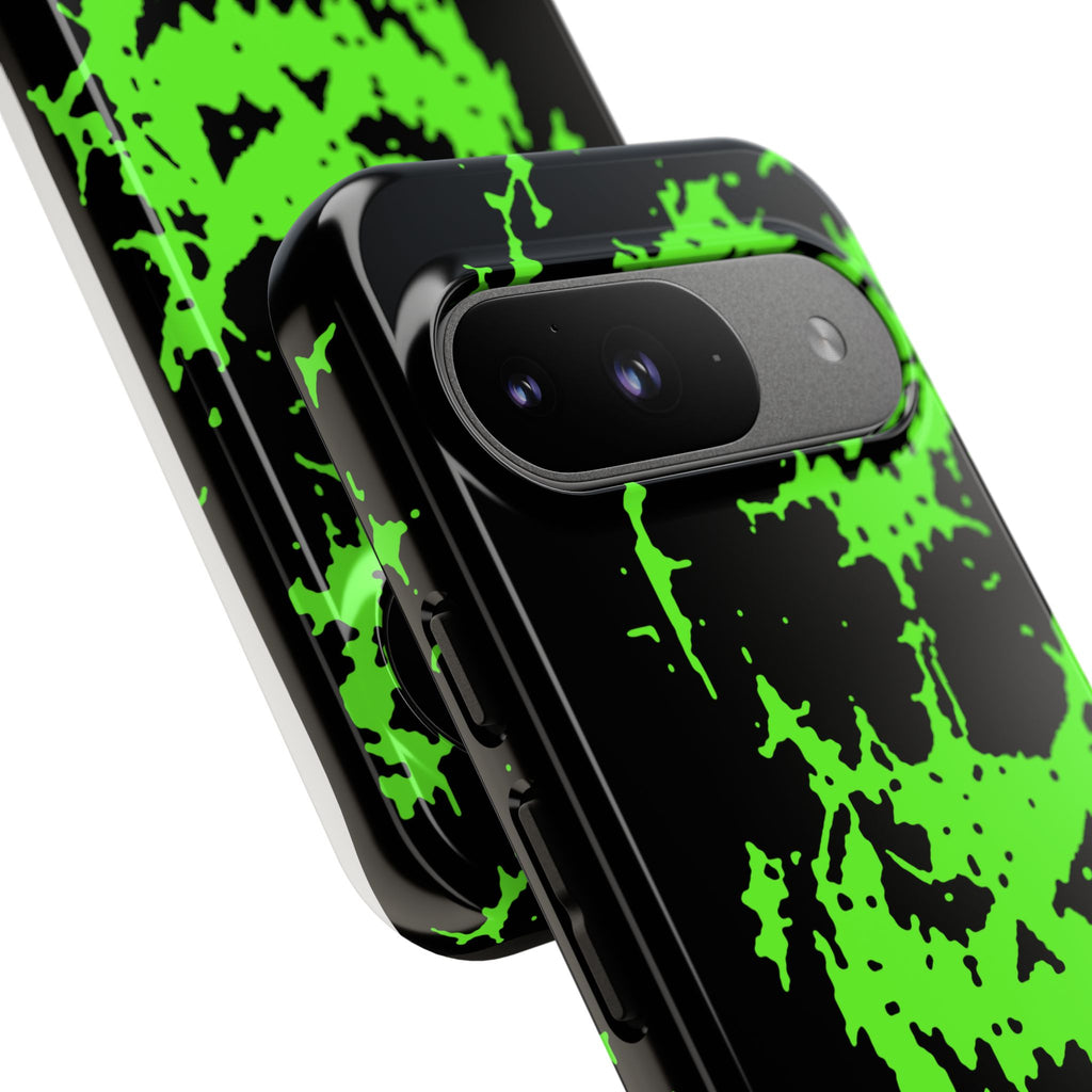 Green Spiderweb Pumpkin Phone Case