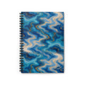 Ocean Blue Marble Spiral Notebook