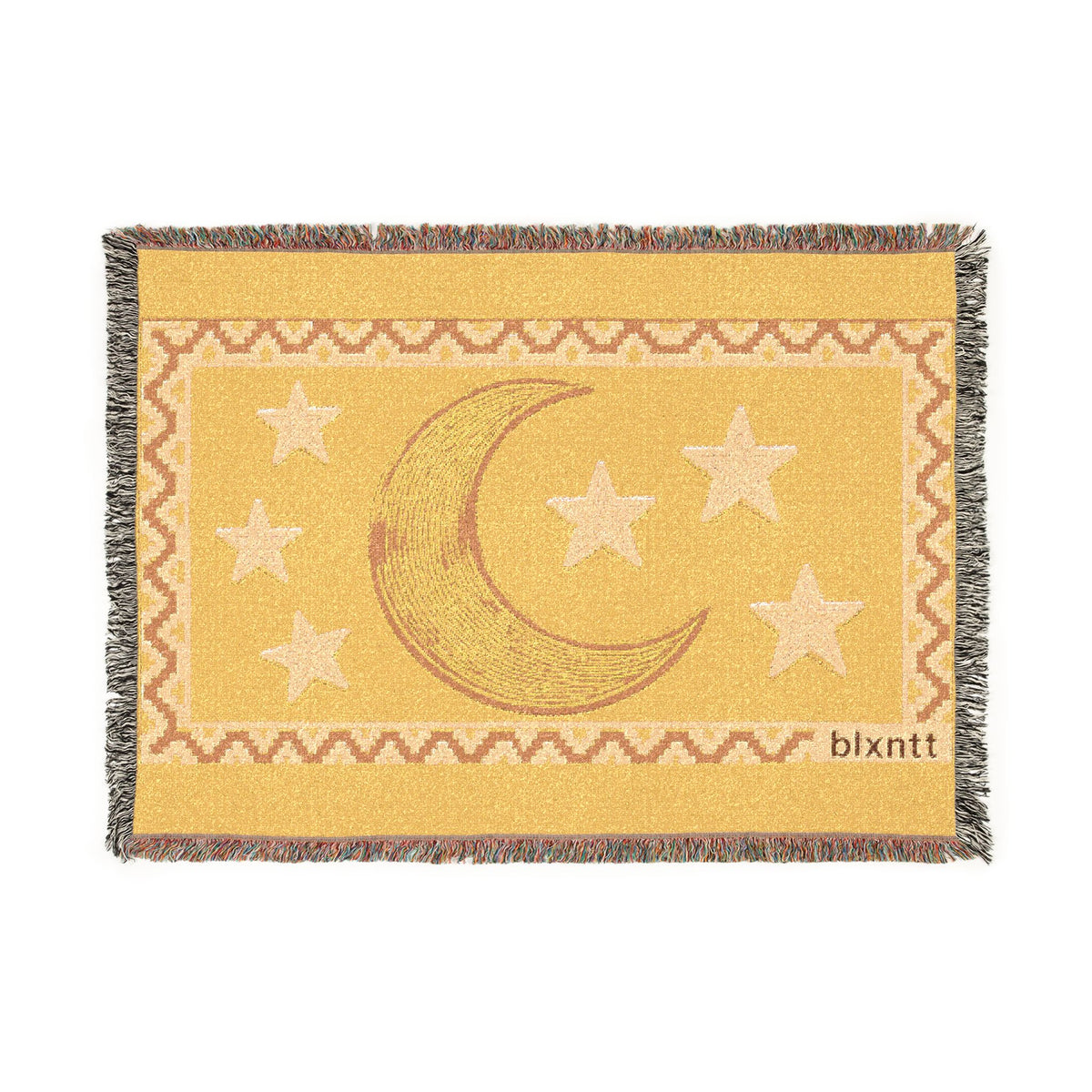 BLXNTT Yellow Hippie Woven Blanket #2