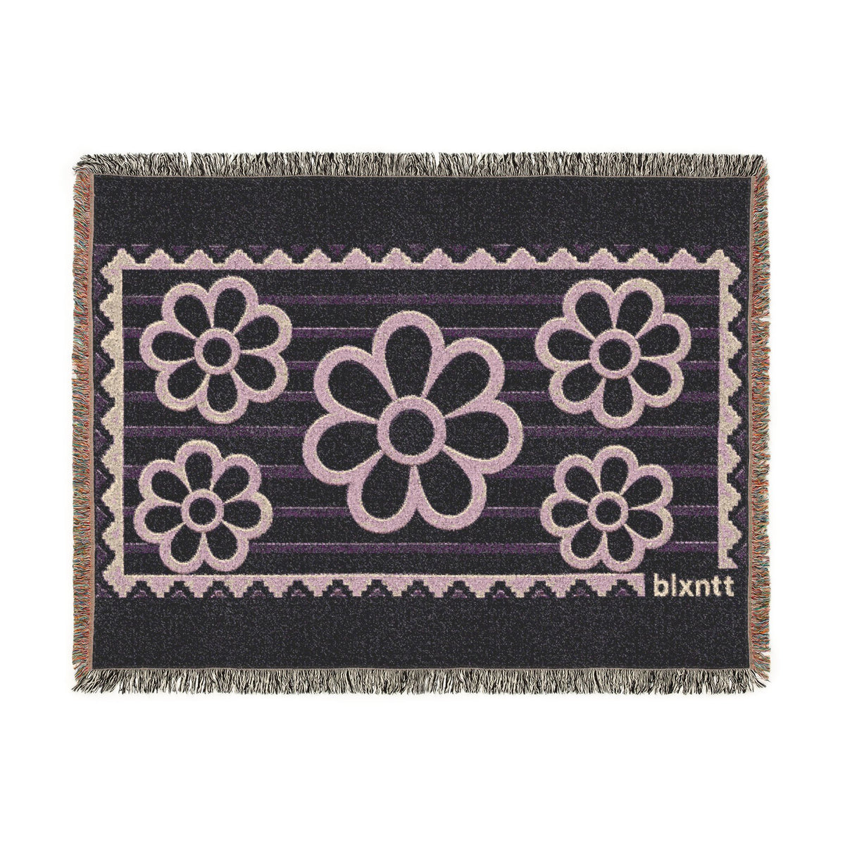 BLXNTT Purple Hippie Woven Blanket #2