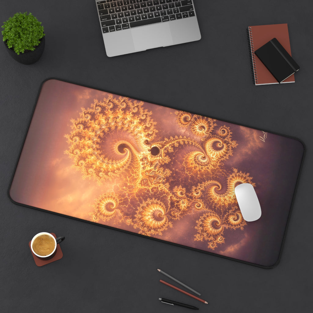 Copper Infinity - Golden Hour Desk Mat