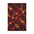 Neon Mycelium - Rainbow Nerve Glossy Canvas