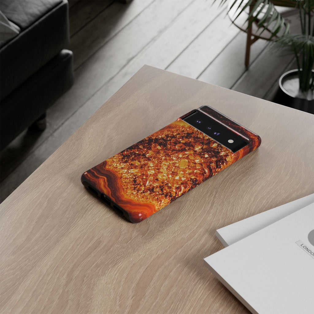 Geode Core - Molten Lava Phone Case