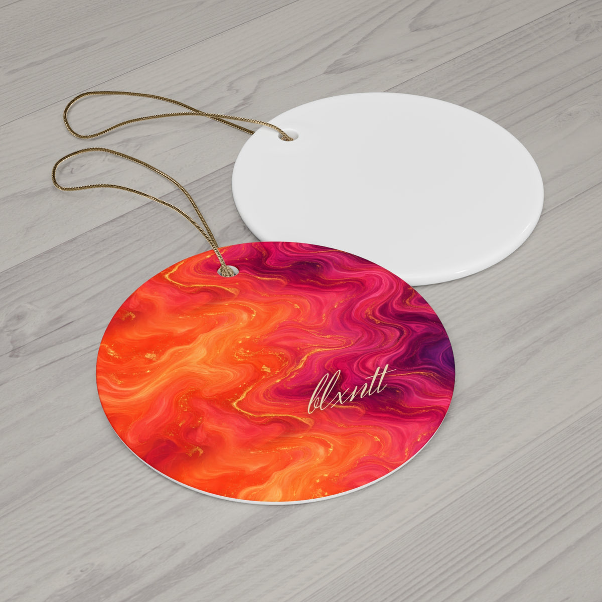 Sunset Marble Ornament