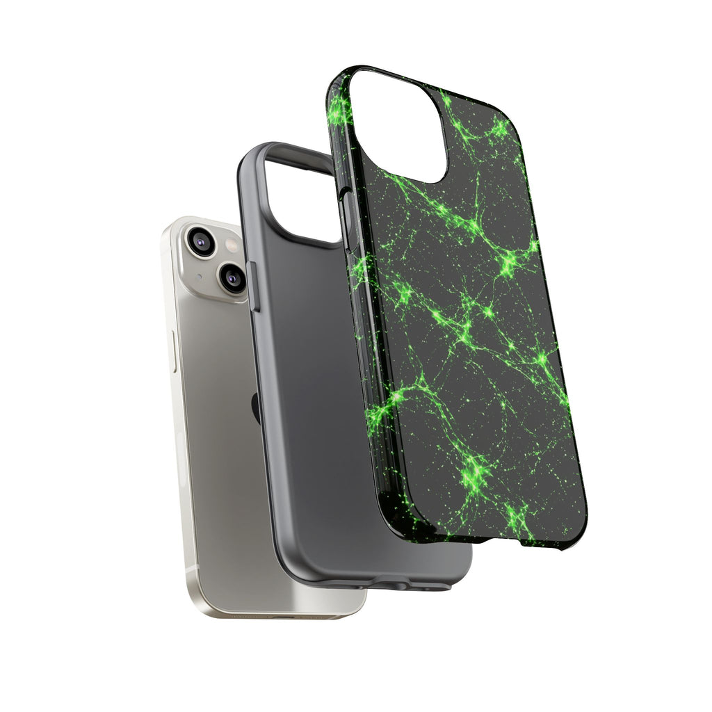 Neon Mycelium - Toxic Lime Phone Case