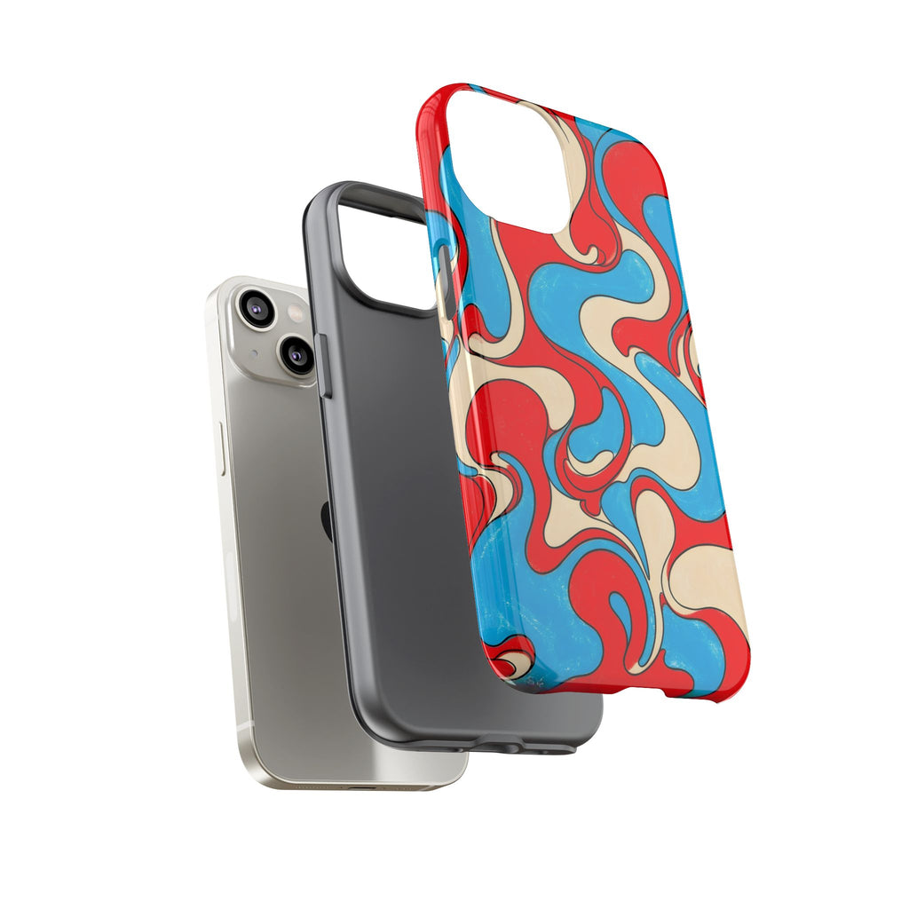 Fillmore Flow - Red, Cyan & Cream Phone Case