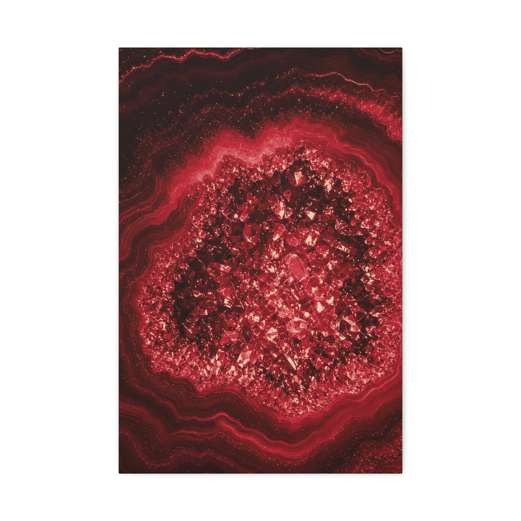 Geode Core - Cherry Cola Glossy Canvas