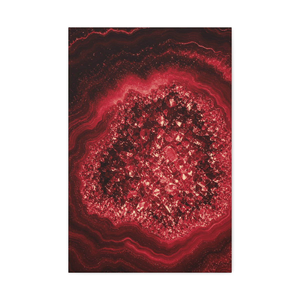 Geode Core - Cherry Cola Glossy Canvas