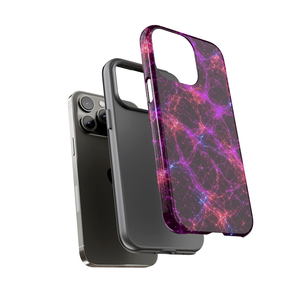 Neon Mycelium - Ember Orchid Phone Case