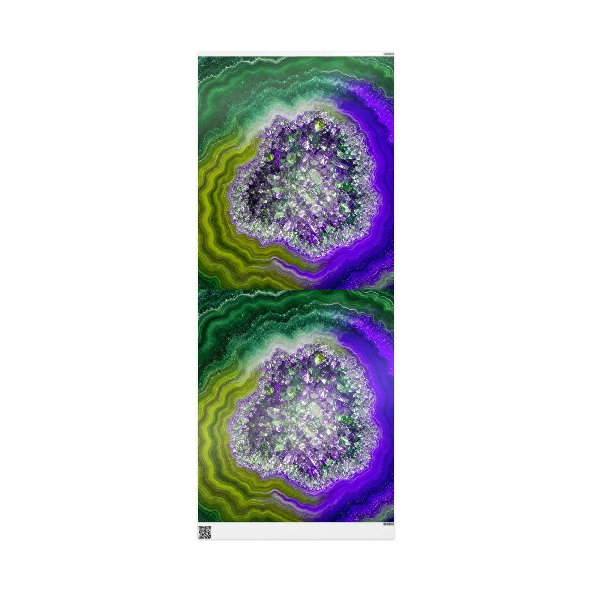 Geode Core - Ruby Emerald Wrapping Paper