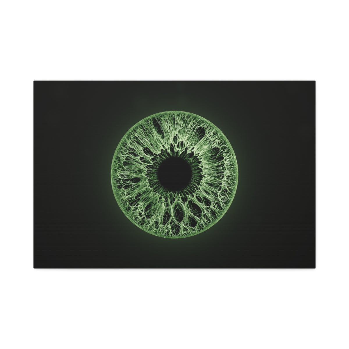BLXNTT Iris – Lace Web Green Glossy Canvas