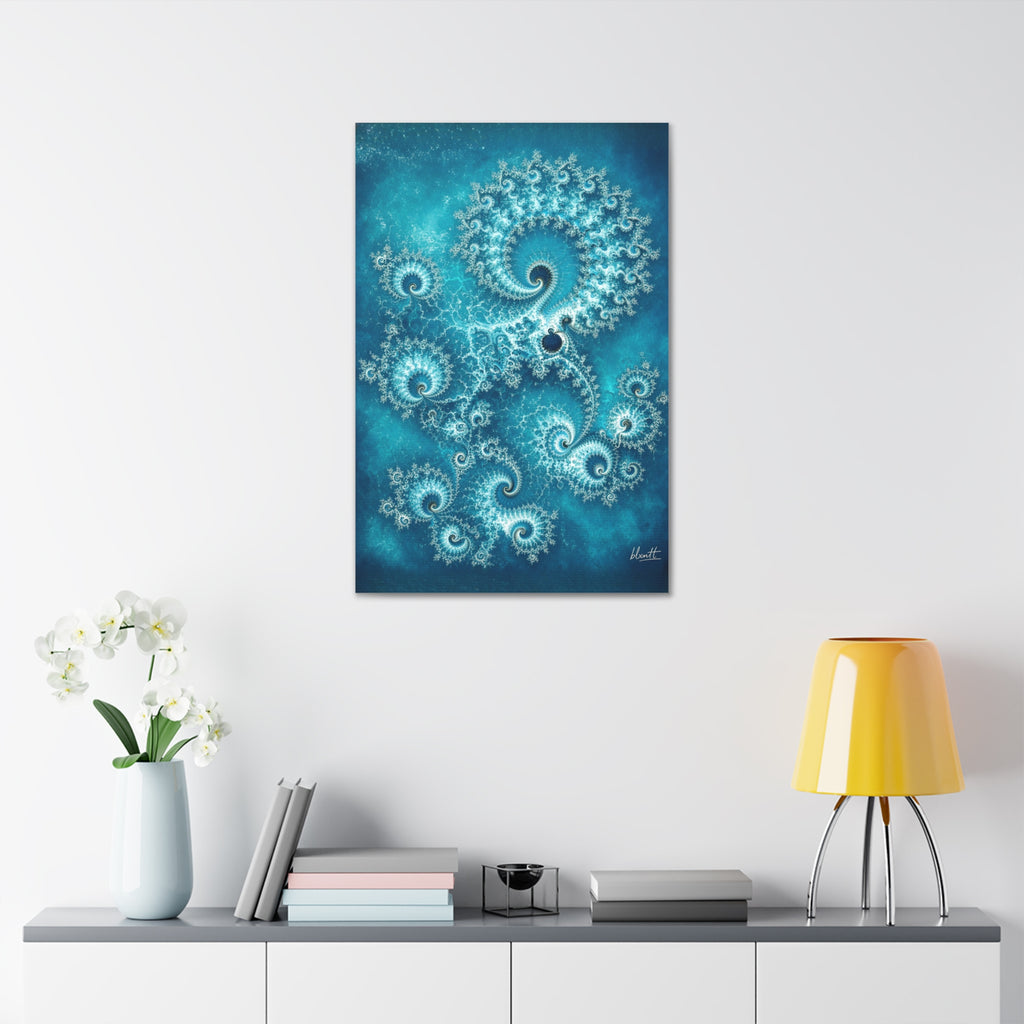 Copper Infinity - Lagoon Glossy Canvas