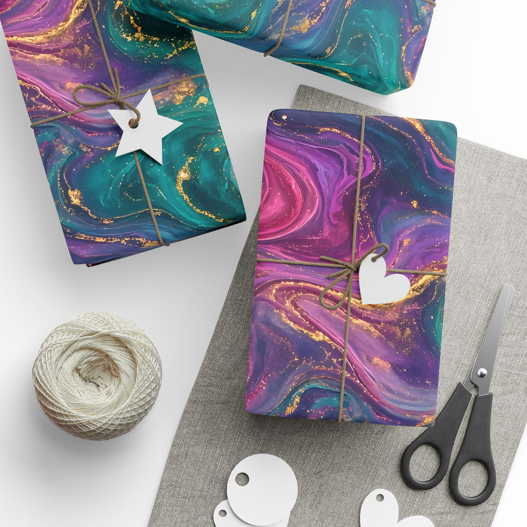 Aurora Marble Wrapping Paper