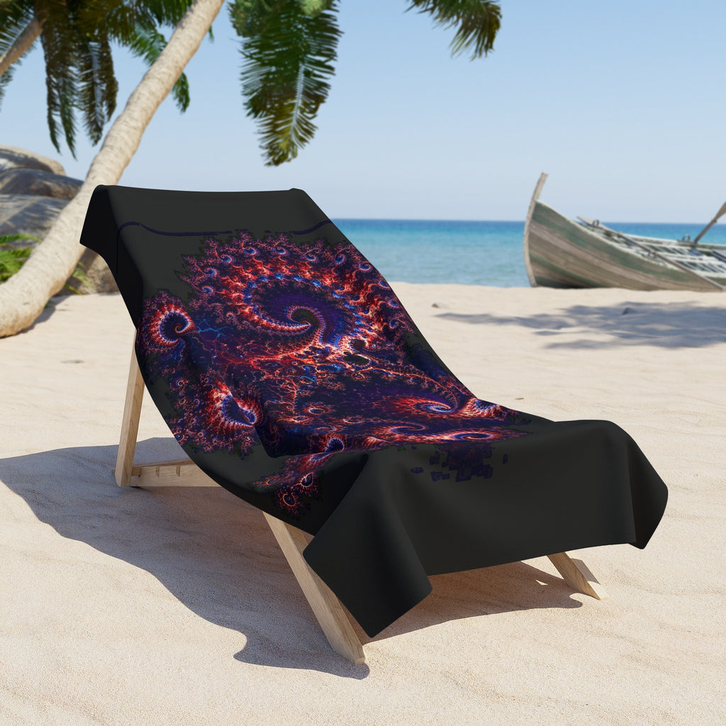 Copper Infinity - Jewel Tones Beach Towel