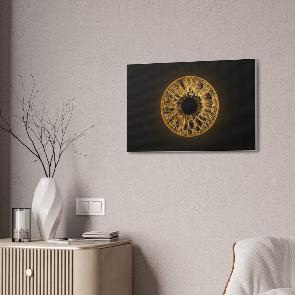 BLXNTT Iris – Lace Web Amber Glossy Canvas