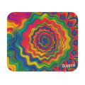 Hypnotic Rainbow Ripple Mouse Pad