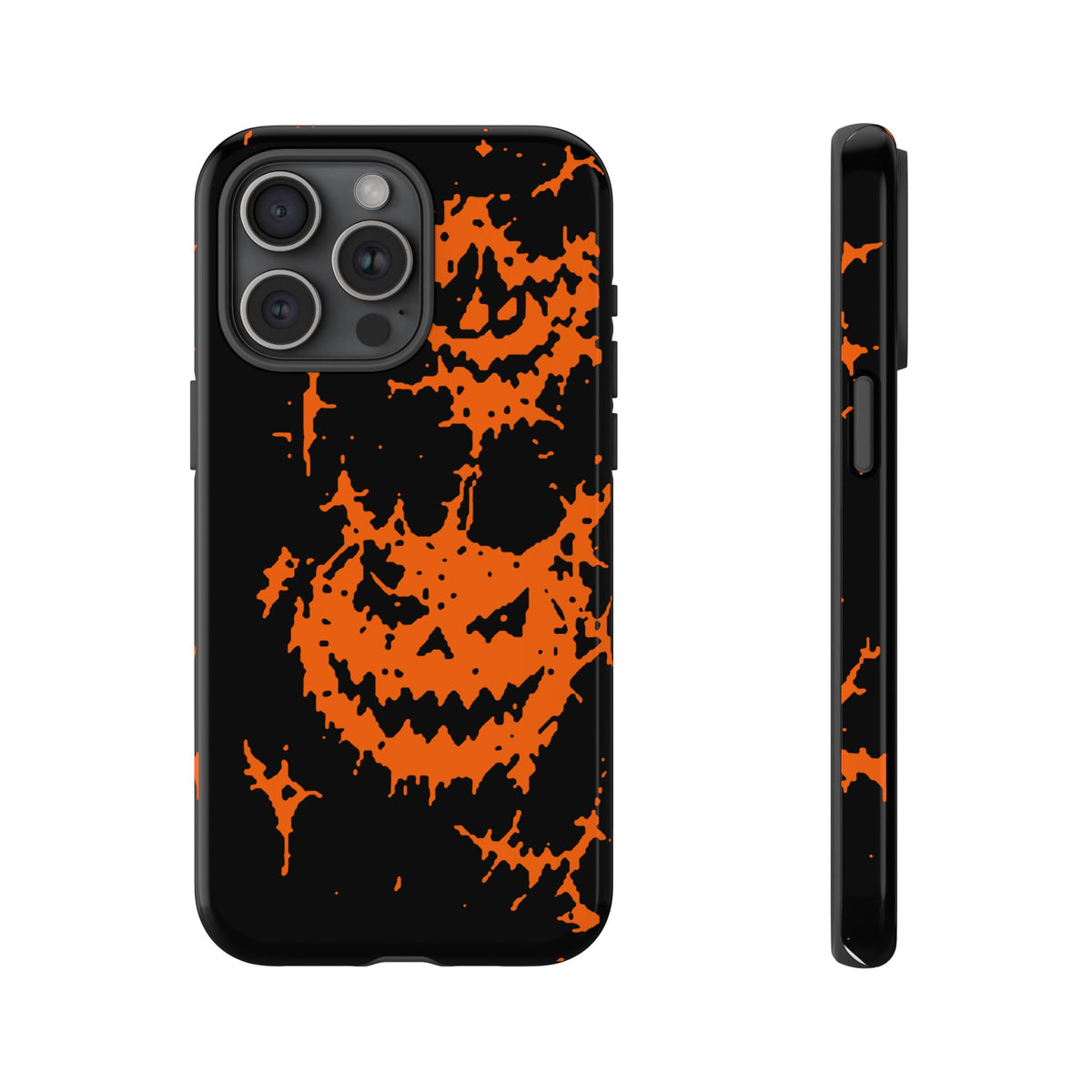 Orange Spiderweb Pumpkin Phone Case