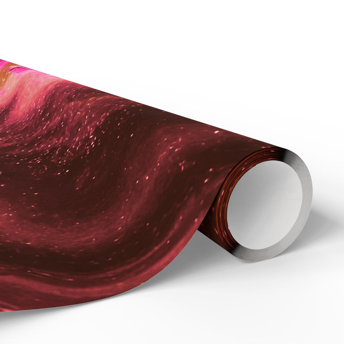Geode Core - Terracotta Neon Wrapping Paper