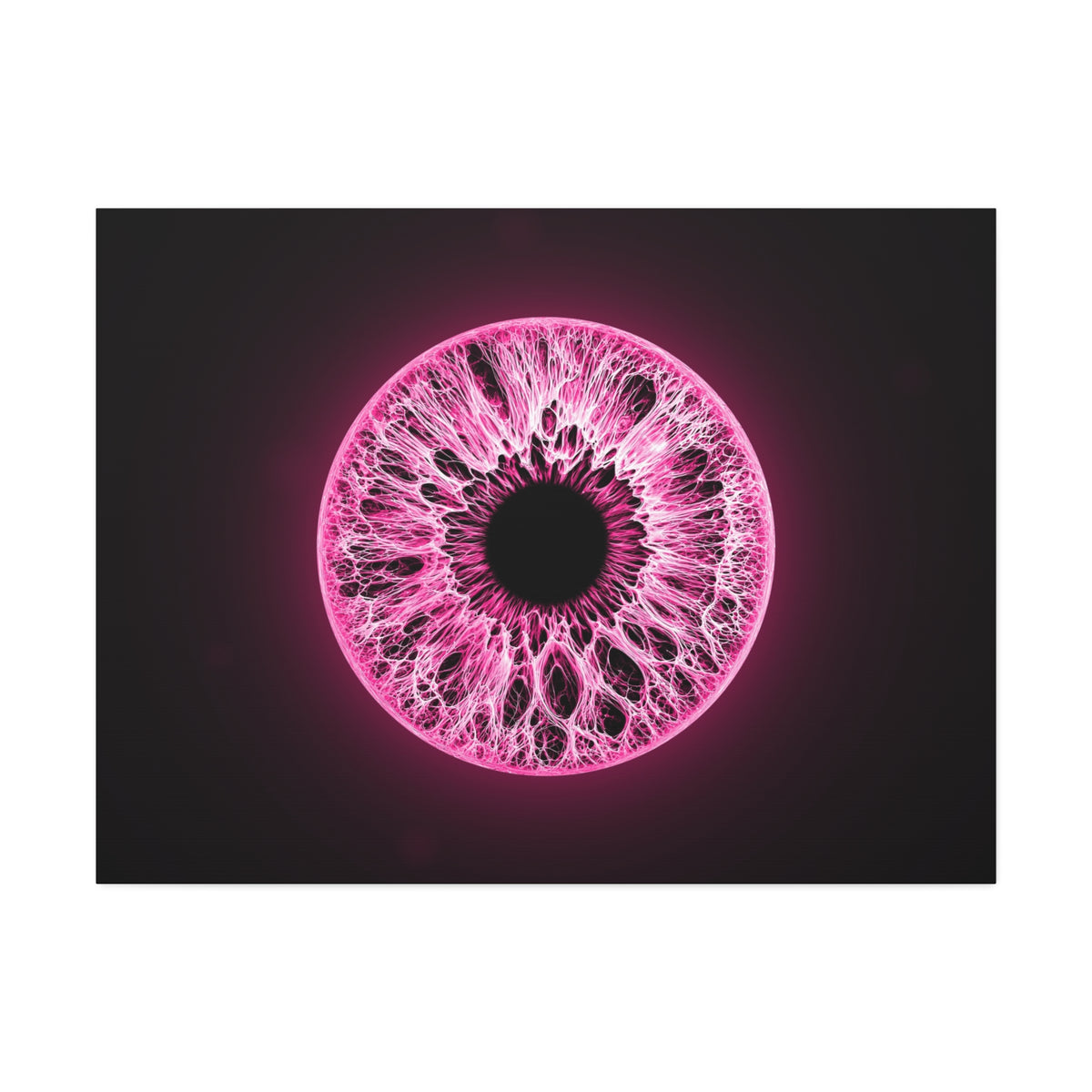 BLXNTT Iris – Lace Web Neon Pink Glossy Canvas