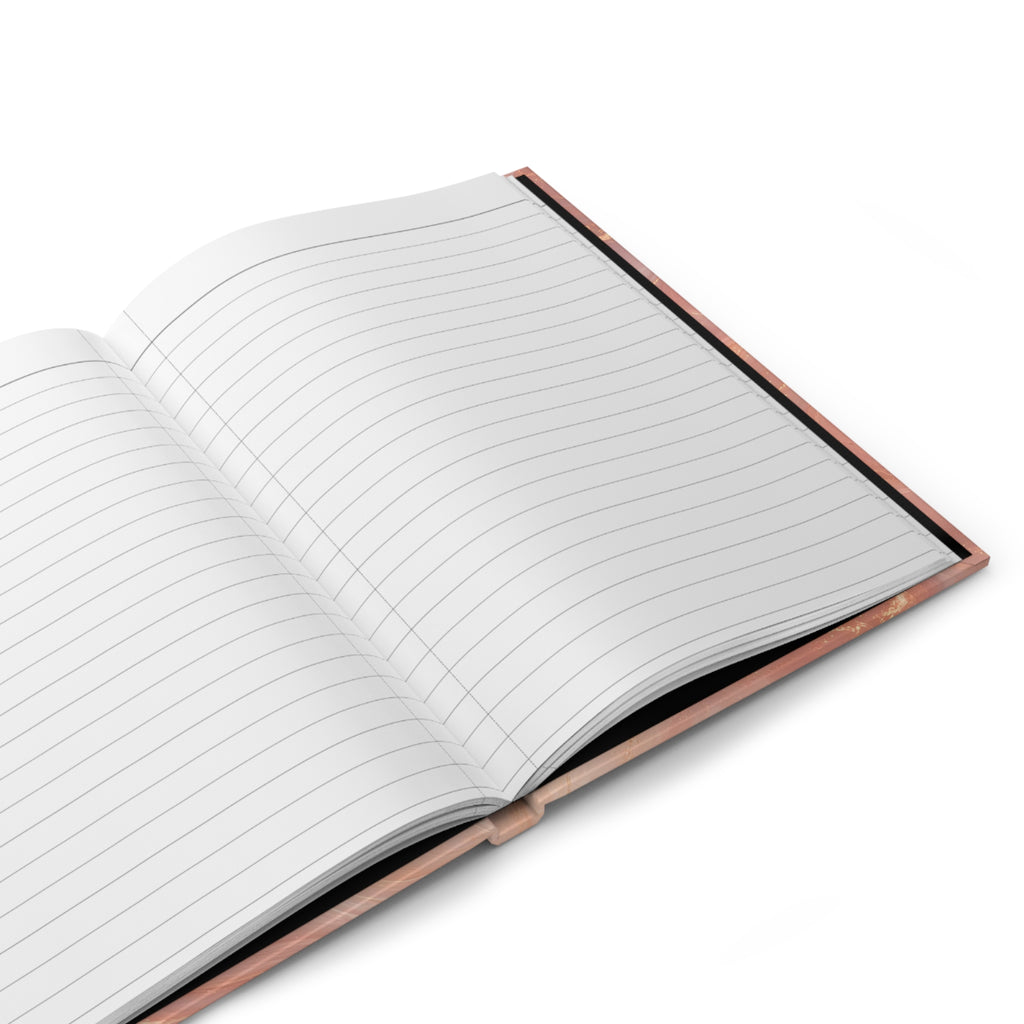 Rose Gold Marble Hardcover Journal