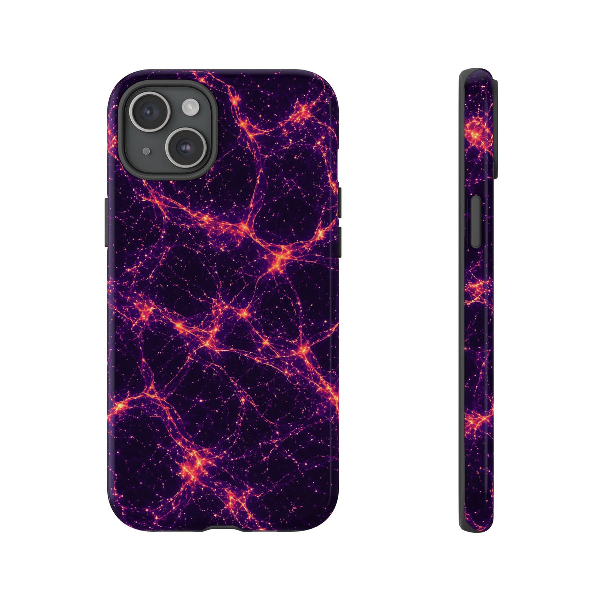 Neon Mycelium - Sunset Synapse Phone Case
