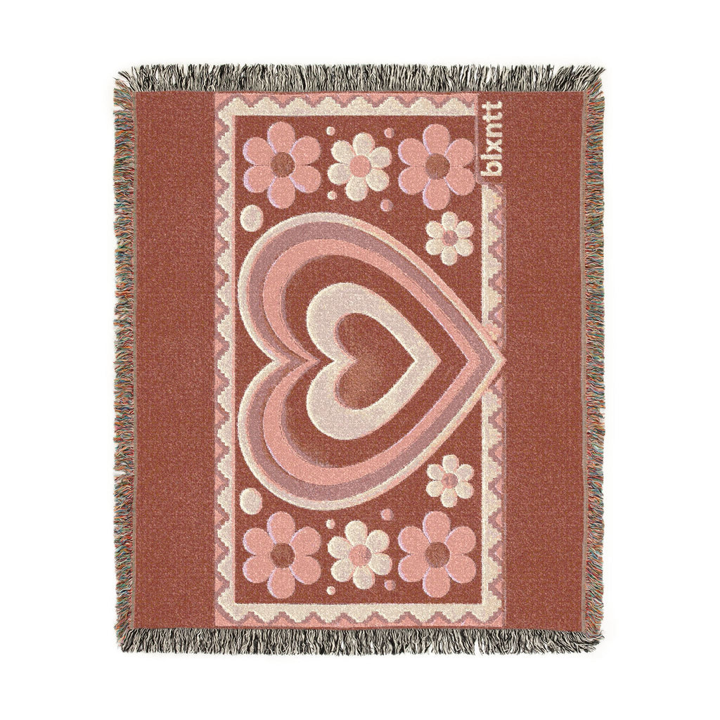 BLXNTT Pink Hippie Woven Blanket #1