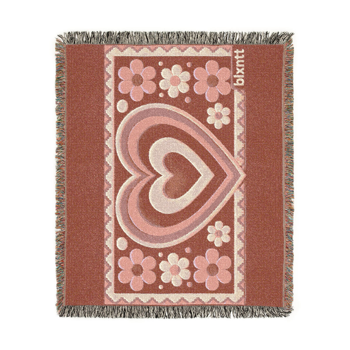 BLXNTT Pink Hippie Woven Blanket #1
