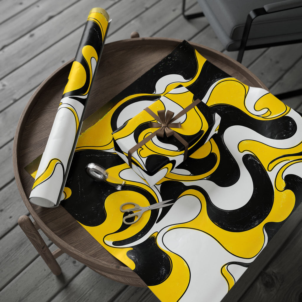 Fillmore Flow - Hazard Yellow Wrapping Paper